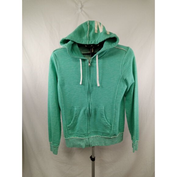 Champion Women's Aqua Distressed Full Zipper Hoodie Edition Size XL - Picture 1 of 8